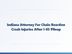 Indiana Attorney for Chain Reaction Crash Injuries