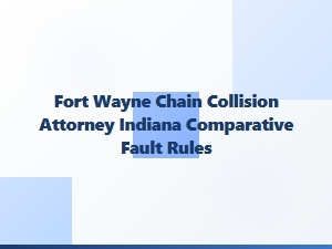 Fort Wayne Chain Collision Attorney on Indiana Comparative Fault