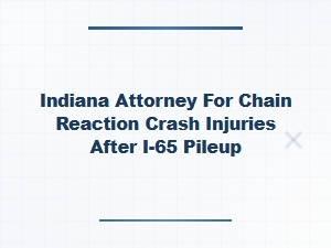 Indiana Attorney for Chain Reaction Crash Injuries