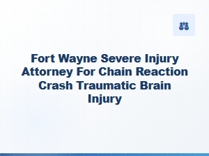 Fort Wayne Severe Injury Attorney for Chain Reaction Crashes