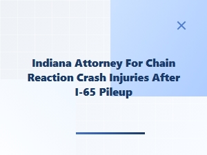 Indiana Attorney for Chain Reaction Crash Injuries